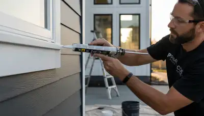Professional caulking and sealing on Vancouver WA home exterior by expert house painters