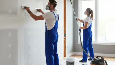 Professional drywall repair and wall restoration in Vancouver WA home by expert painters