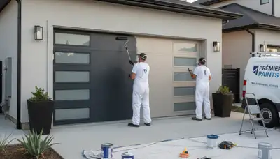 Professional garage door painting in Vancouver WA enhancing curb appeal and weather protection