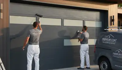 Professional garage door painting in Vancouver, WA improving curb appeal and weather protection