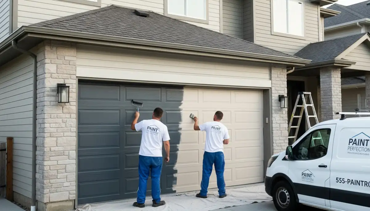 Professional garage door painting in Vancouver WA enhancing curb appeal and weather protection