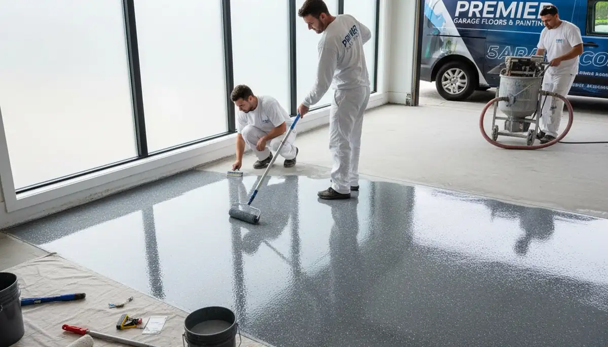 Professional garage floor epoxy coating in Vancouver, WA by local house-painting experts