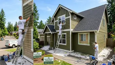 Professional house painters in Vancouver WA providing expert residential exterior painting
