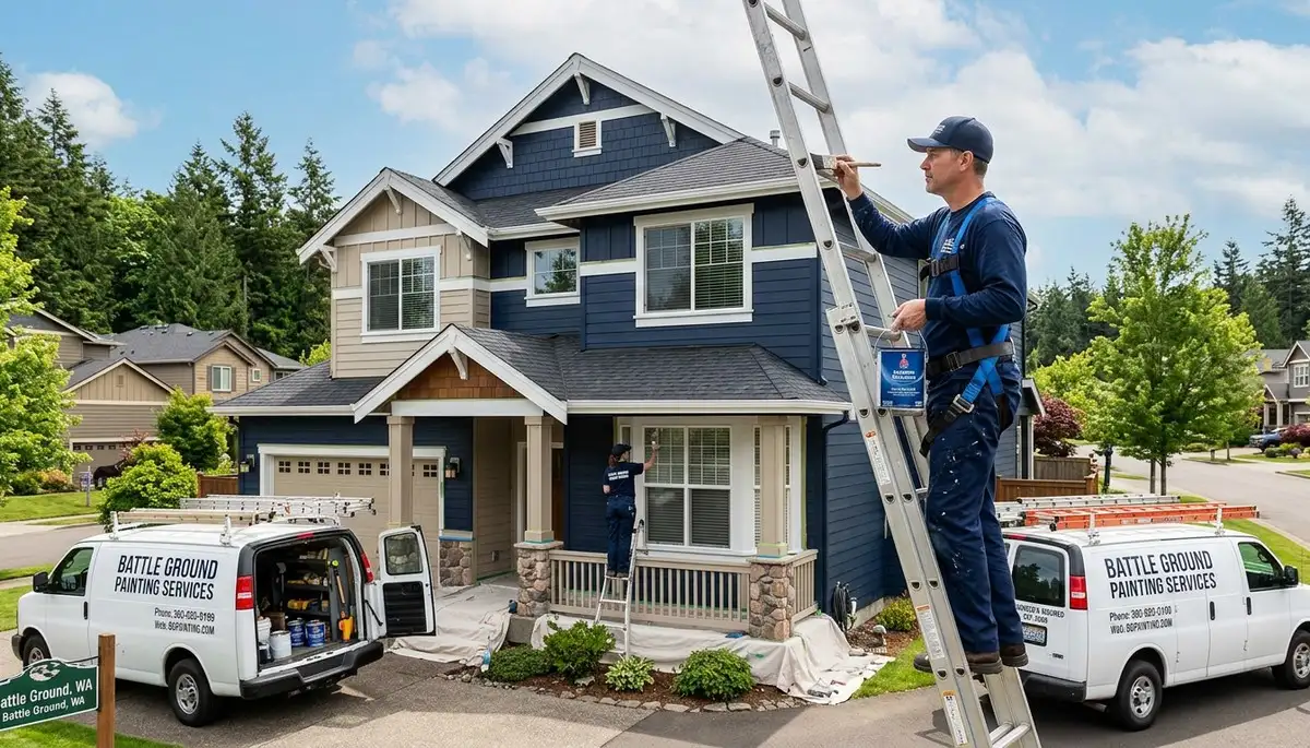 Professional house painting contractors in Vancouver WA enhancing home exteriors with fresh paint