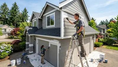 Professional house painters in Vancouver WA providing expert residential exterior painting services
