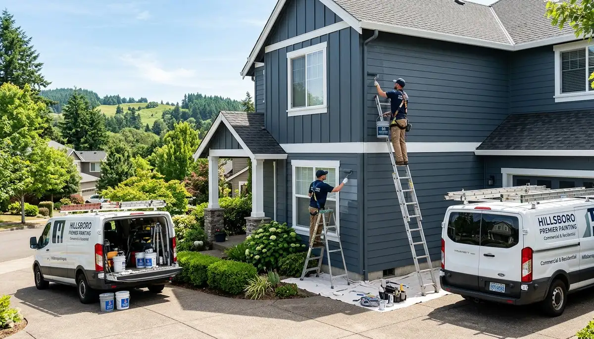 Professional house painters providing exterior home painting in Vancouver, WA