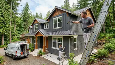 Professional house painters in Vancouver WA providing expert residential exterior painting services