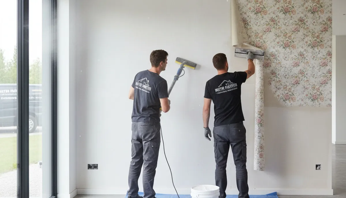 Professional wallpaper removal and wall prep by house painters in Vancouver, WA