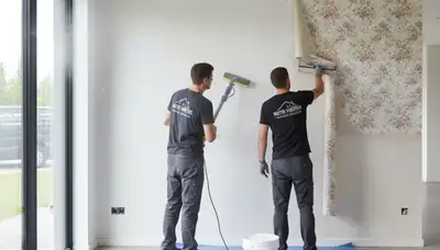 Professional wallpaper removal and wall prep by house painters in Vancouver, WA